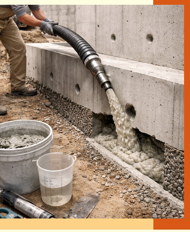 Заполнение полостей фундамента в Лесосибирске от 7082 руб. под ключ | ТепломастерЛсс