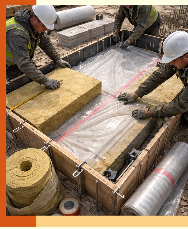 Теплоизоляция опалубки для строительства в Лесосибирске