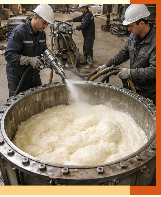 Заливка ППУ в емкости в Лесосибирске от 7551 руб. — утепление емкости под ключ | ТепломастерЛсс