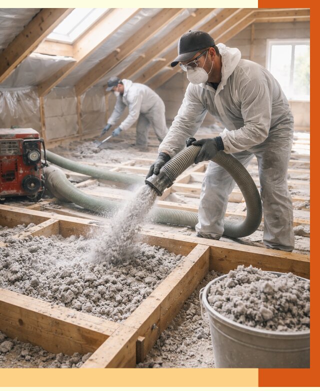 Утепление эковатой в Лесосибирске от 3072 руб./м2 — монтаж и задувка | ТепломастерЛсс