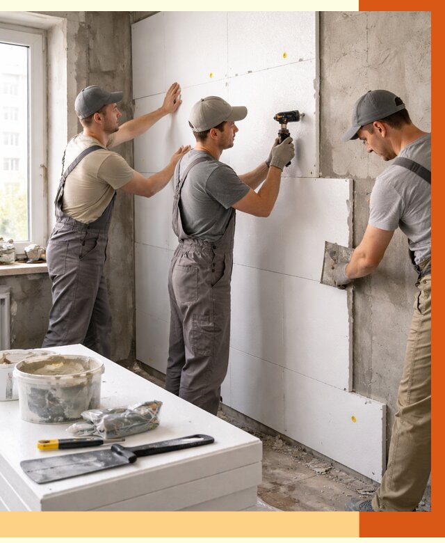 Утепление пенопластом домов и стен в Лесосибирске от 1927 руб. — ТепломастерЛсс