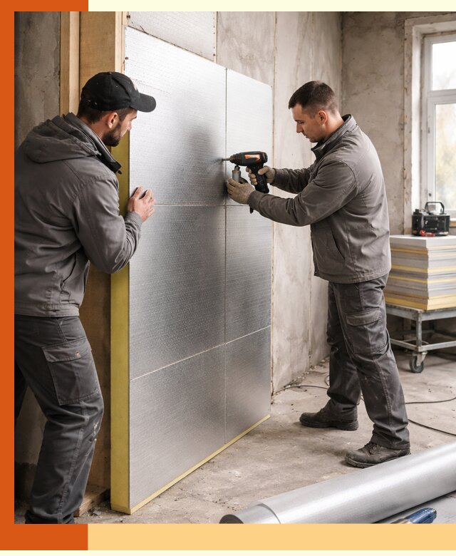 Утепление PIR панелями домов и зданий в Лесосибирске