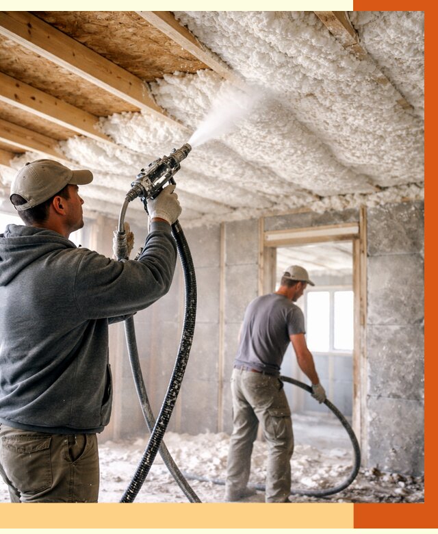 Утепление пеноизолом в Лесосибирске от 1666 руб./м2 под ключ | ТепломастерЛсс