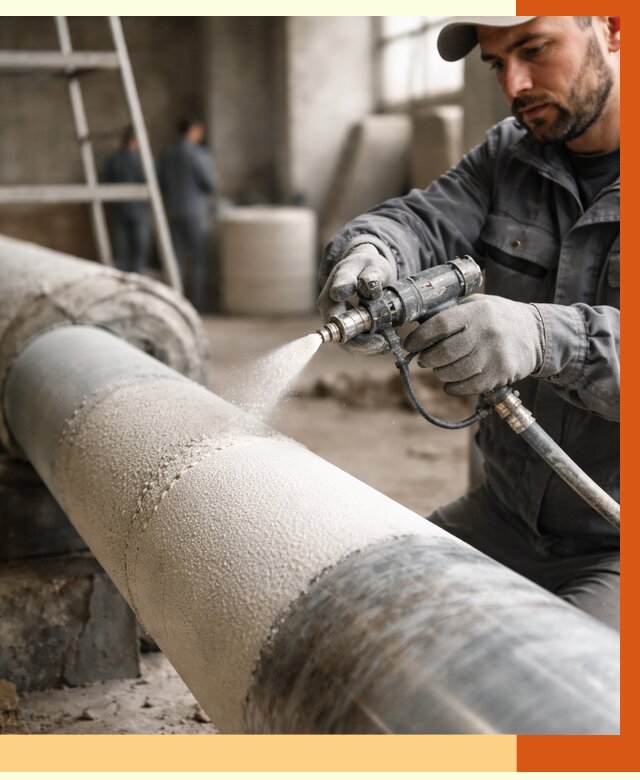 Утепление труб жидкой теплоизоляцией в Лесосибирске от 7811 руб. под ключ | ТепломастерЛсс