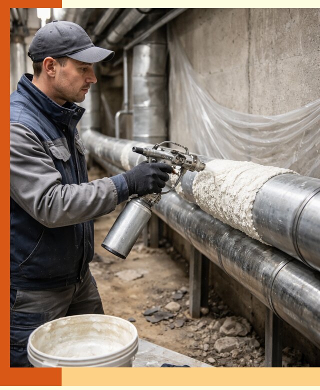 Утепление труб жидкой теплоизоляцией в Лесосибирске