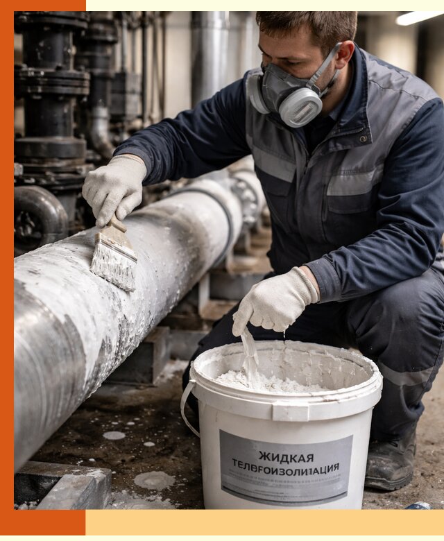 Утепление оборудования жидкой теплоизоляцией в Лесосибирске
