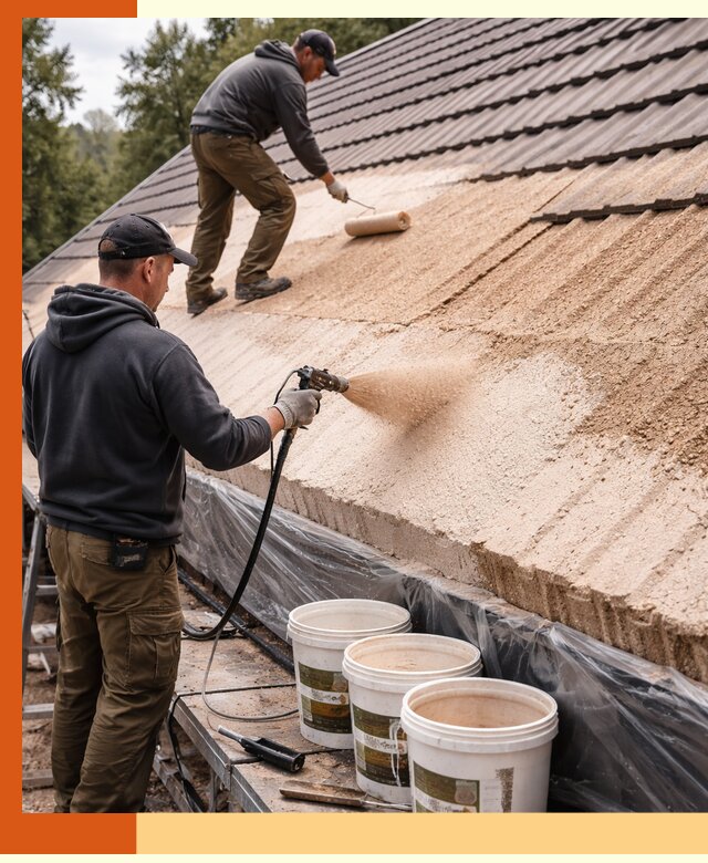 Утепление кровли жидкой пробкой в Лесосибирске для домов и зданий