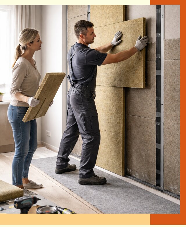 Профессиональная шумоизоляция квартиры в Лесосибирске от 7811 руб. за м2 | ТепломастерЛсс