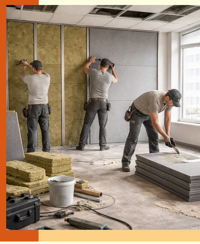 Профессиональная шумоизоляция офисов в Лесосибирске для комфорта сотрудников