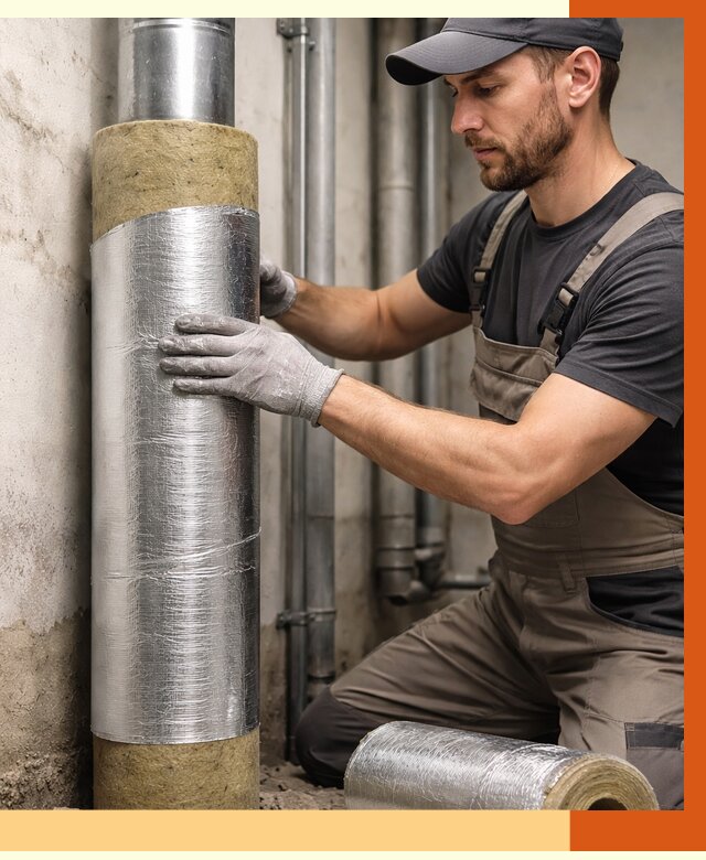 Шумоизоляция труб в Лесосибирске от 1250 руб. — шумоподавление и звукоизоляция труб | ТепломастерЛсс