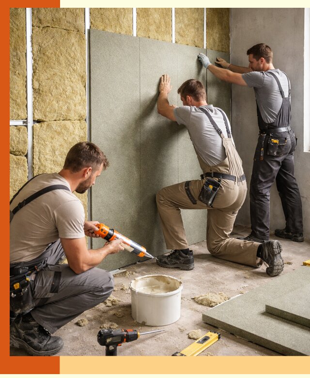 Профессиональная шумоизоляция стен в Лесосибирске для квартир и домов