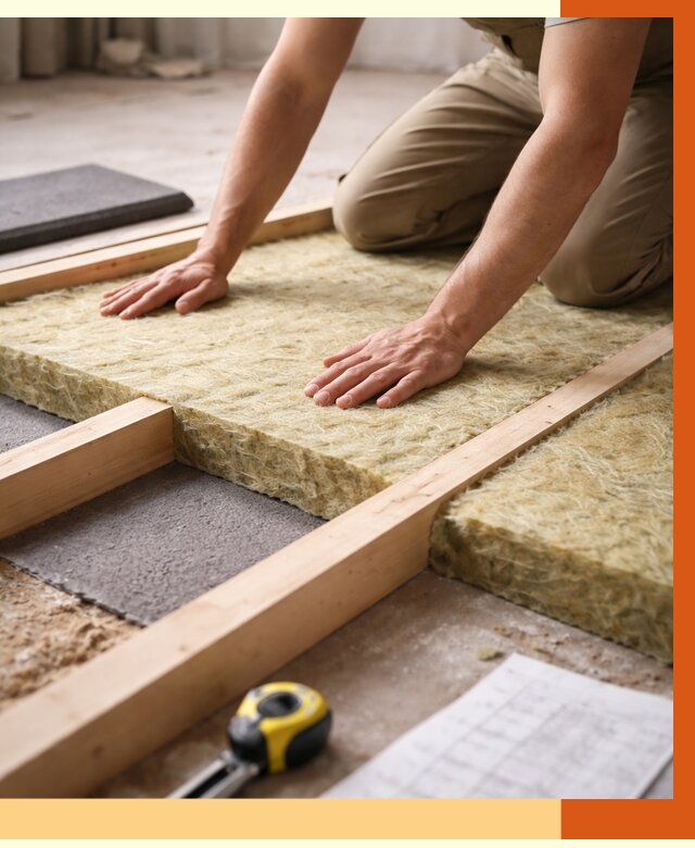 Шумоизоляция пола в Лесосибирске от 1302 руб./м² — профессиональная звукоизоляция | ТепломастерЛсс