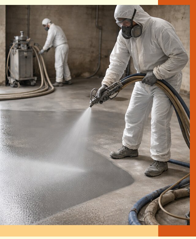 Гидроизоляция полимочевиной в Лесосибирске от 8853 руб/м² — напыление полимерной гидроизоляции | ТепломастерЛсс