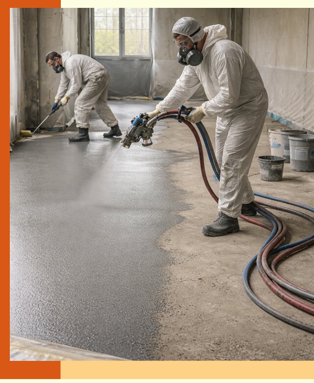 Гидроизоляция полимочевиной полов и конструкций в Лесосибирске