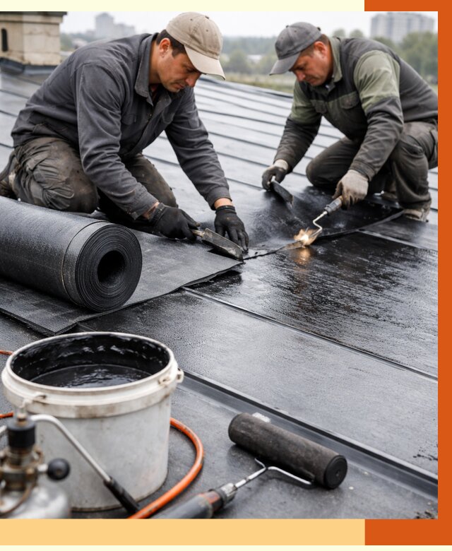 Гидроизоляция фальцевой кровли в Лесосибирске от 7811 руб. под ключ | ТепломастерЛсс