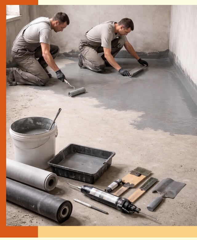 Гидроизоляция пола в Лесосибирске — надежная защита от влаги и протечек