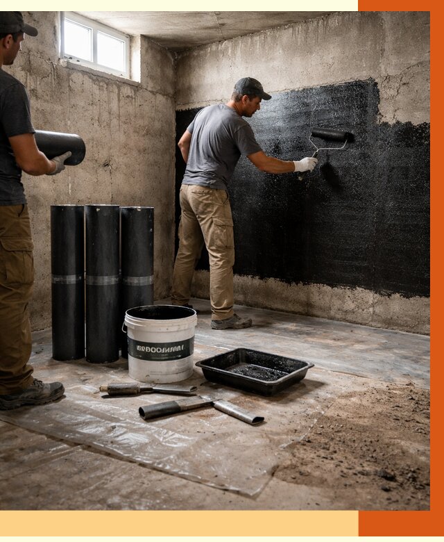 Гидроизоляция подвала в Лесосибирске от 3645 руб. под ключ | Профессионально — ТепломастерЛсс
