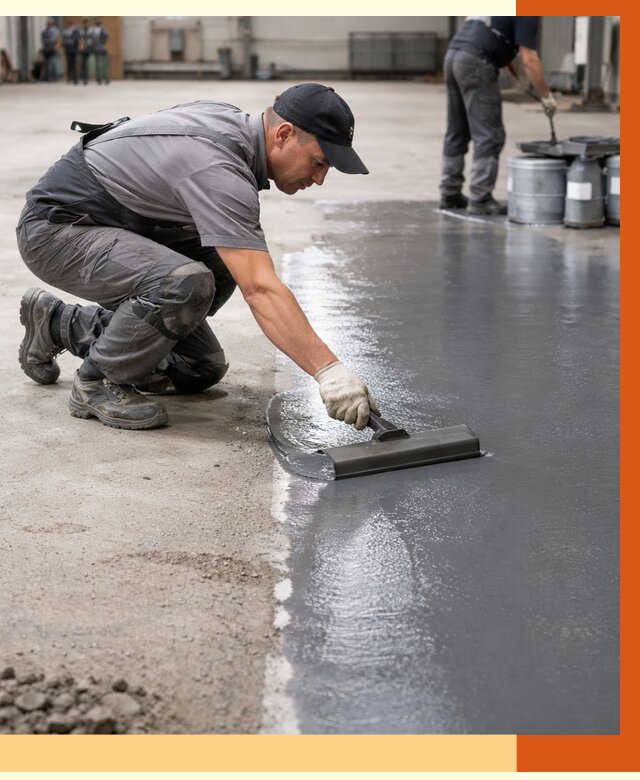 Гидроизоляция промышленного пола в Лесосибирске от 1250 руб./м2 — ТепломастерЛсс специалисты под ключ