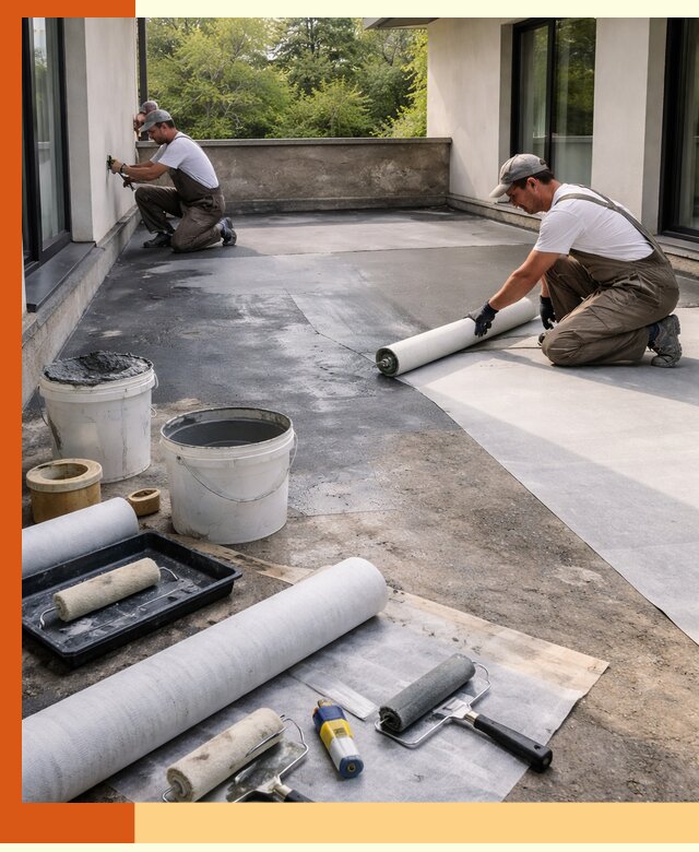 Гидроизоляция террасы в Лесосибирске — надежная защита от влаги и протечек