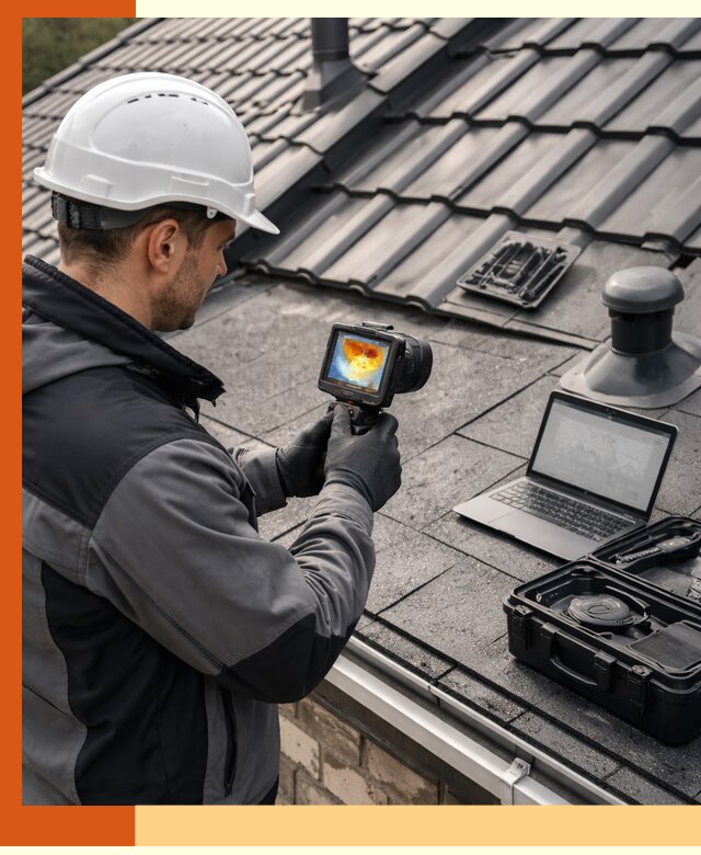 Тепловизионное обследование кровли в Лесосибирске для выявления дефектов