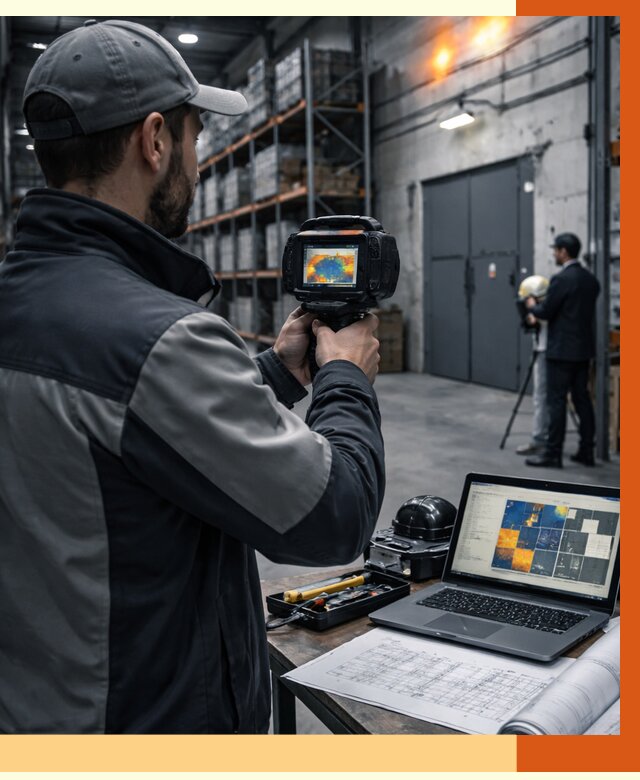 Тепловизионное обследование склада в Лесосибирске от 6770 руб. | ТепломастерЛсс