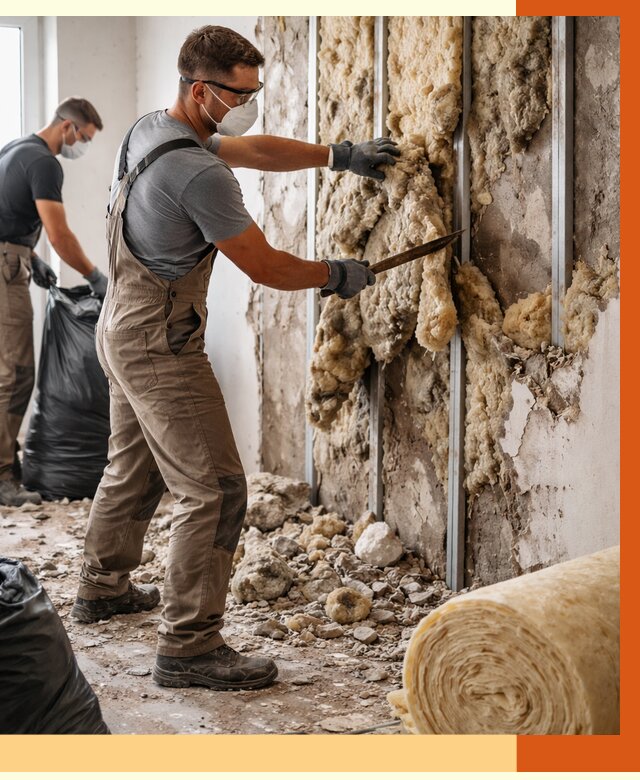 Демонтаж старого утеплителя в Лесосибирске от 3645 руб. — работы под ключ | ТепломастерЛсс