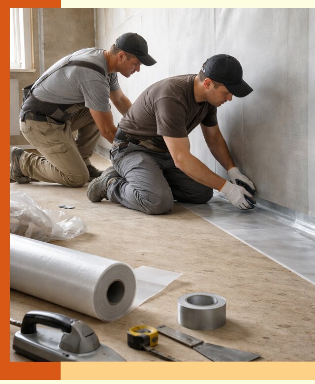 Монтаж пароизоляции для дома и помещений в Лесосибирске