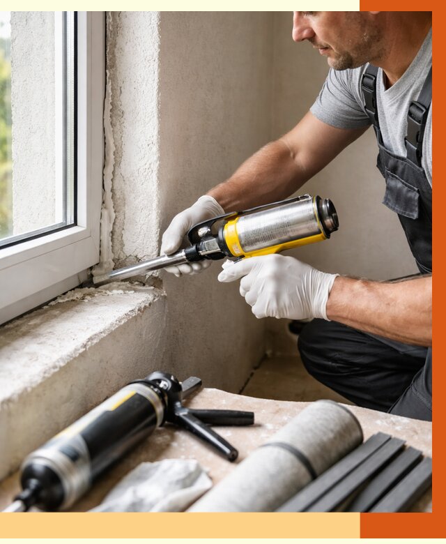 Герметизация стыков и примыканий в Лесосибирске от 1250 руб. под ключ | ТепломастерЛсс