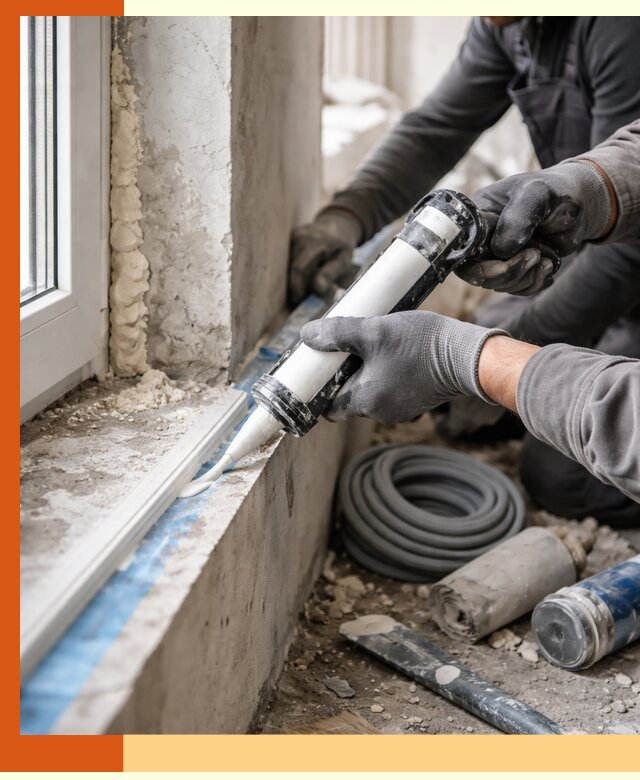 Герметизация стыков и примыканий зданий в Лесосибирске