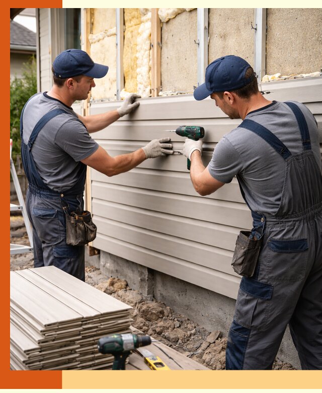 Монтаж сайдинга после утепления в Лесосибирске качественно и надежно